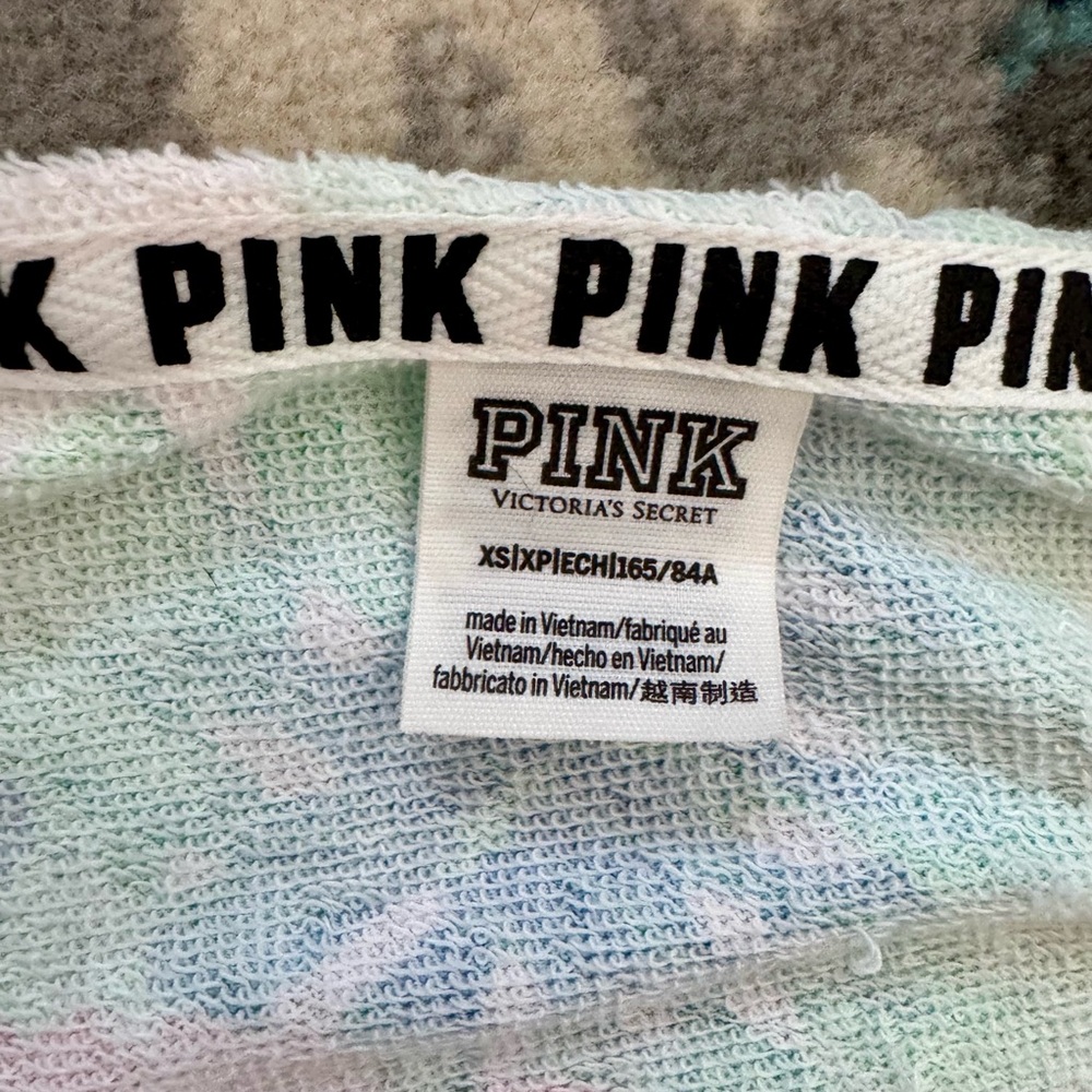 NWOT, PINK Victoria’s Secret, XS, Tropical Cropped Sweatshirt - Picture 4 of 5